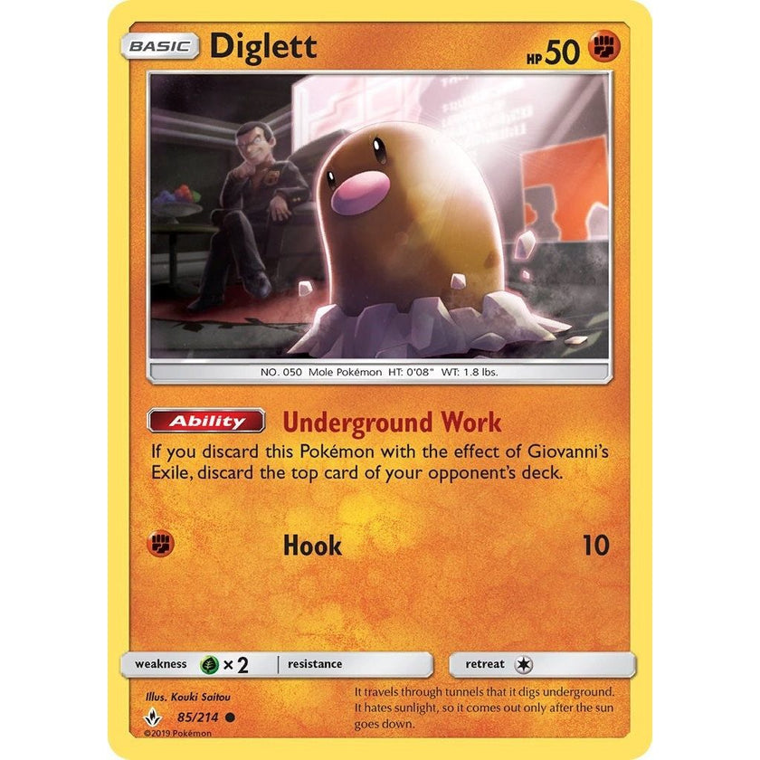 Diglett (85/214) (SM10)
