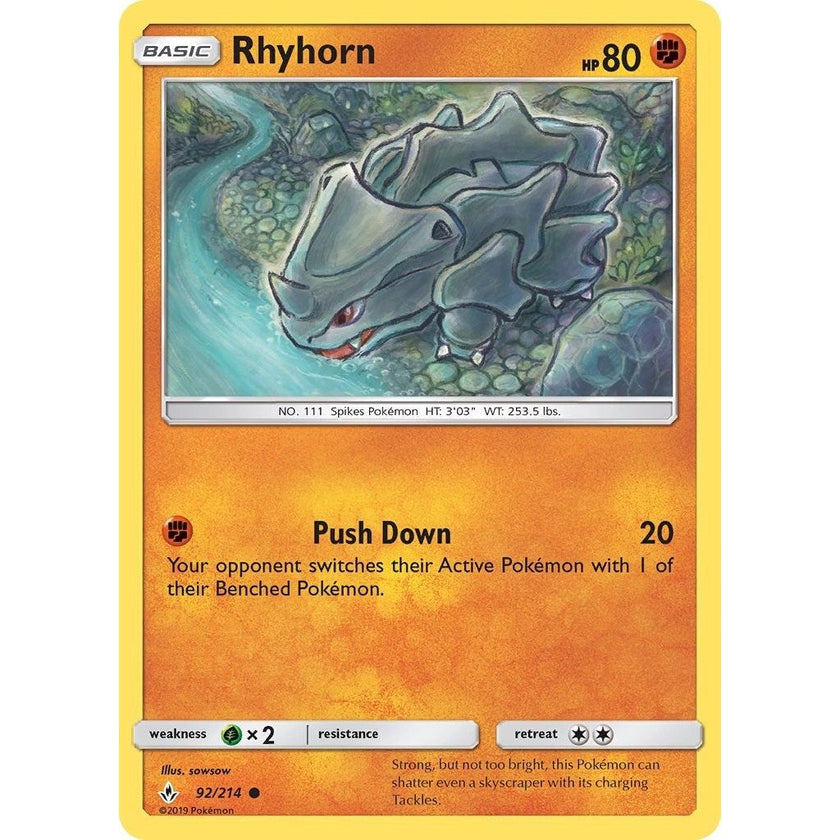 Rhyhorn (92) (92/214) (SM10)