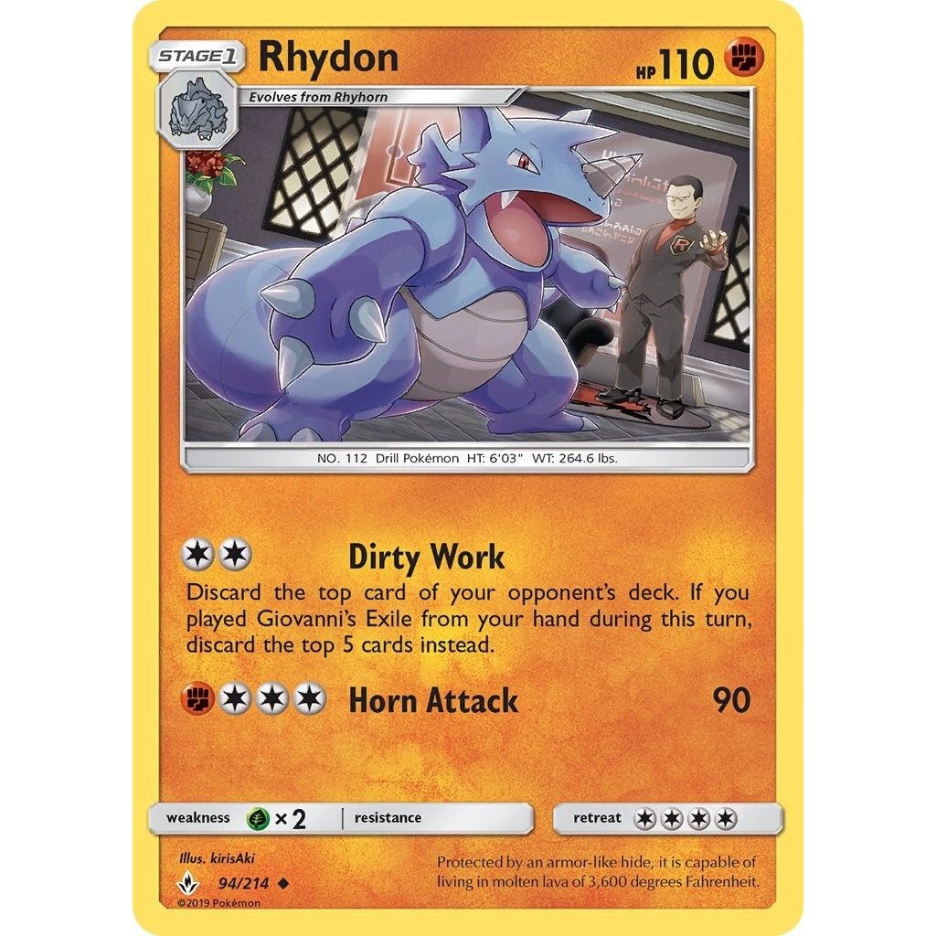 Rhydon (94/214) (SM10)