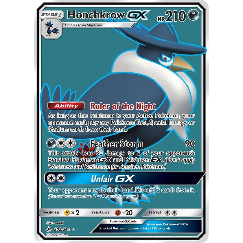 Honchkrow GX (Full Art) (202/214) (SM10)