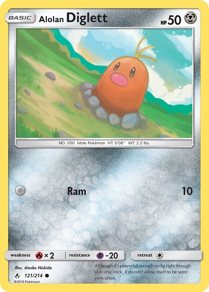 Alolan Diglett (121/214) (SM10)