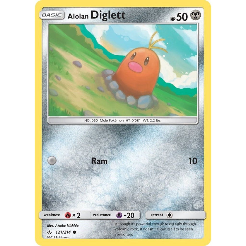 Alolan Diglett (121/214) (SM10)