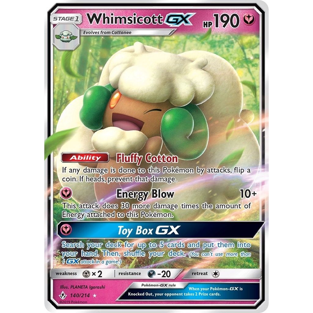 Whimsicott GX (140/214) (SM10)