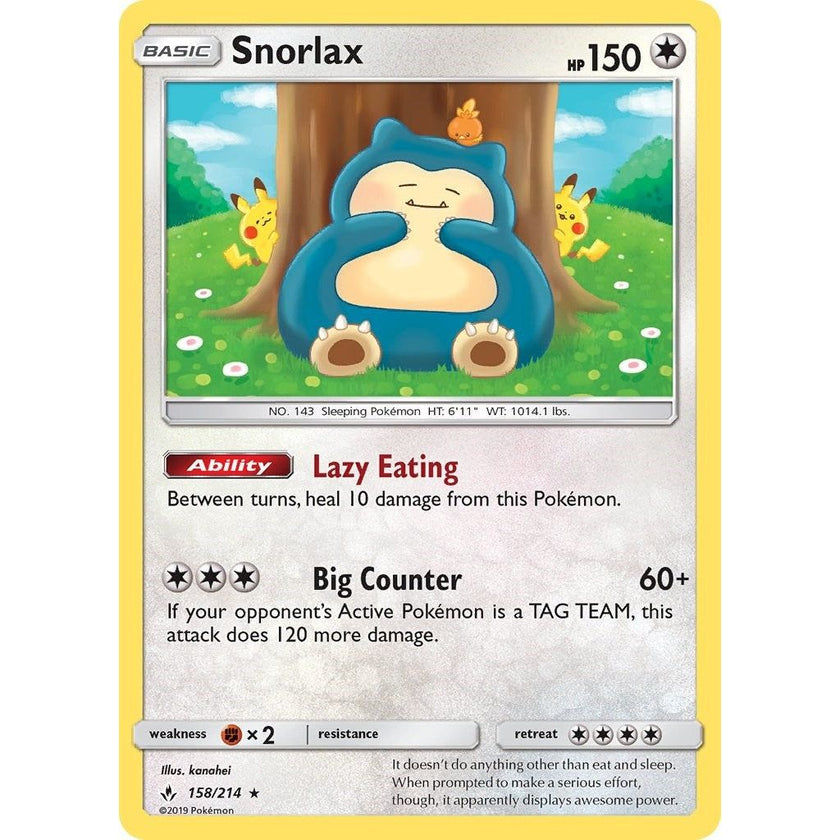 Snorlax (158/214) (SM10)