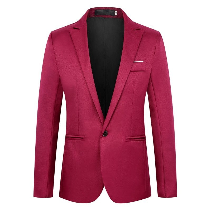 Men's Loose Fit Wedding Tuxedo Suit Jacket – 8 Colors, M–5XL | Canada & USA