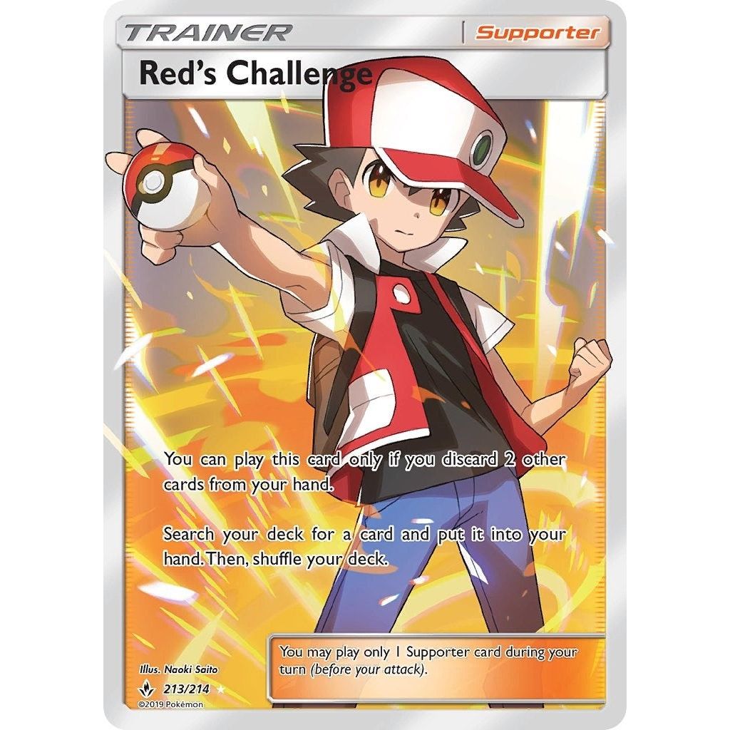 Red's Challenge (Full Art) (213/214) (SM10)