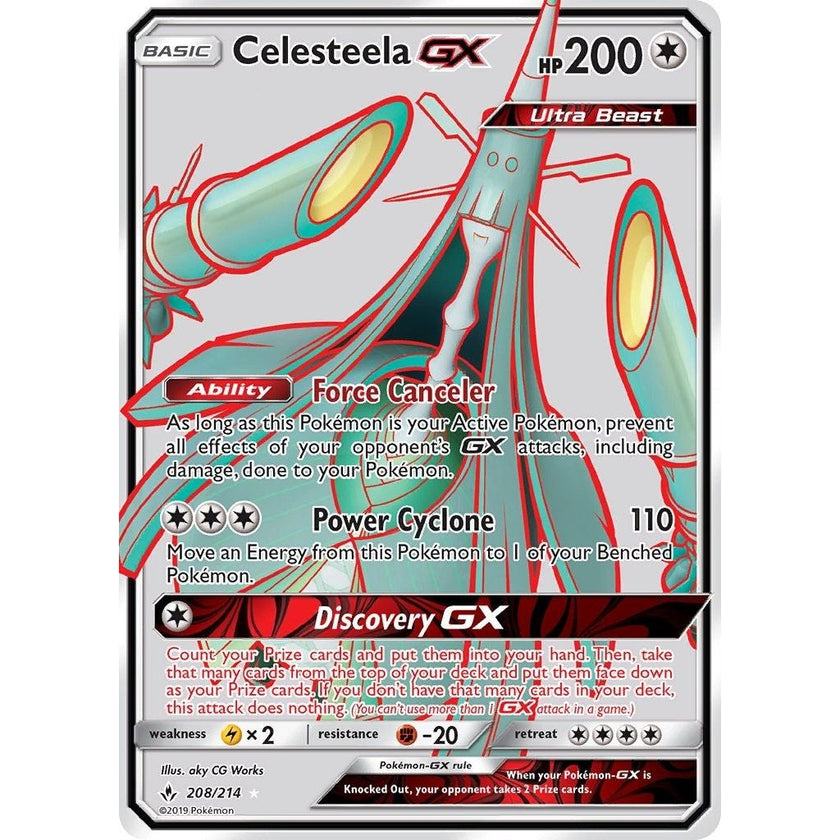 Celesteela GX (Full Art) (208/214) (SM10)