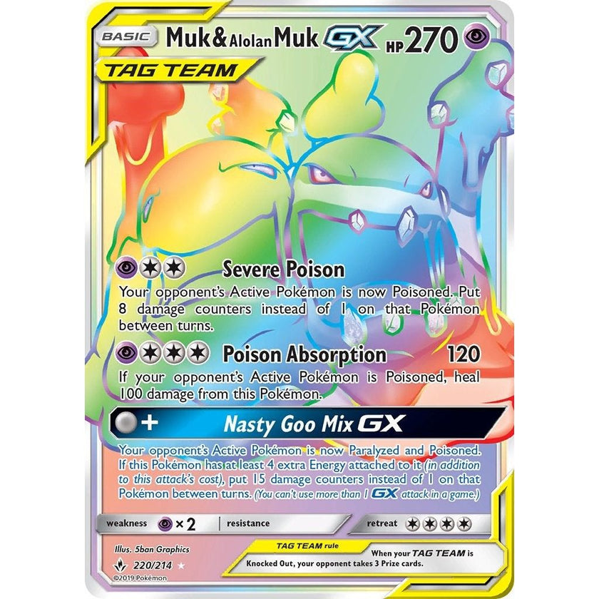 Muk & Alolan Muk GX (Secret) (220/214) (SM10)