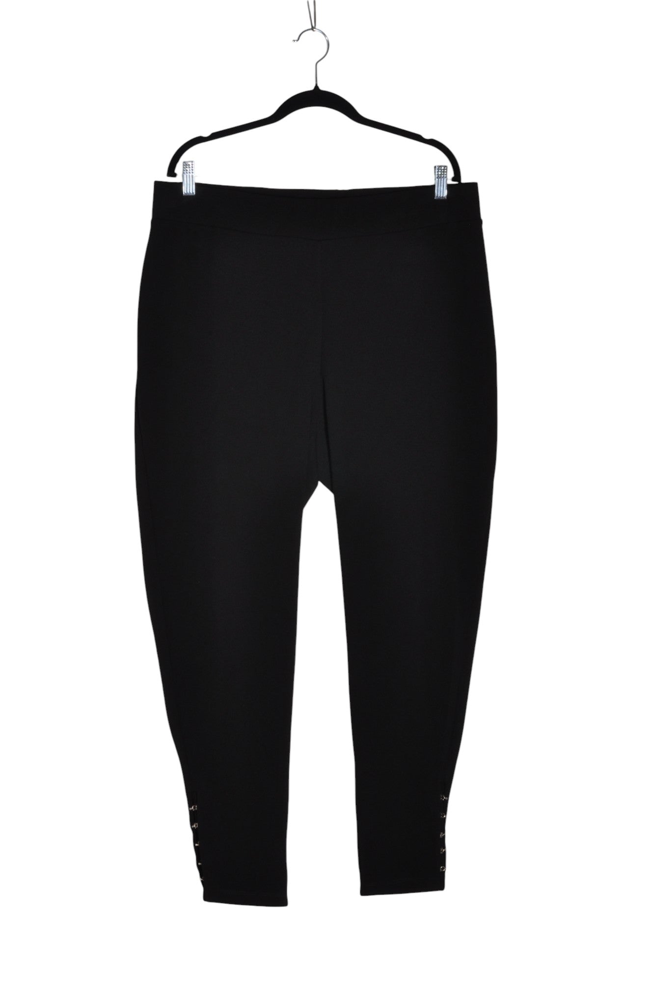 NINA LEONARD Women Work Pants Regular fit in Black - 2XL