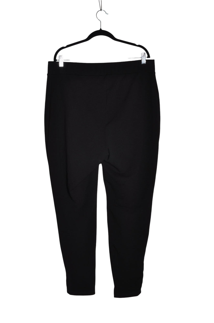 NINA LEONARD Women Work Pants Regular fit in Black - 2XL