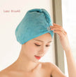 Women's Microfiber Hair Dryer Cap Absorbent Hair Towel.