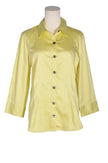 VAN HEUSEN Women Button Down Tops Regular fit in Yellow - M