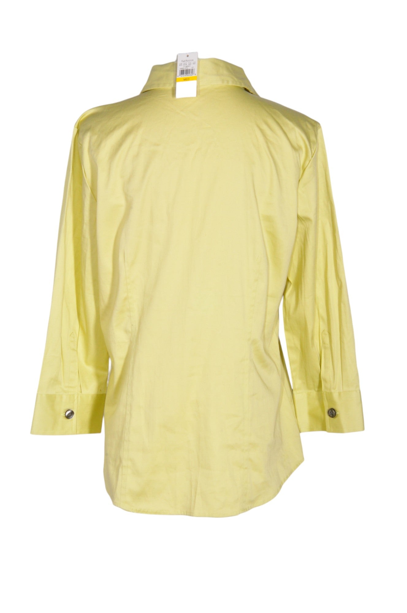 VAN HEUSEN Women Button Down Tops Regular fit in Yellow - M