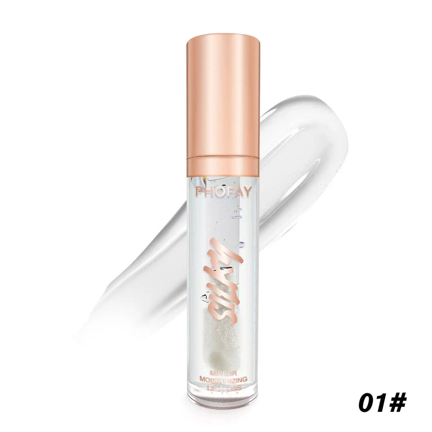 PHOFAY Mirror Moisturizing Lip Gloss – Non-Sticky, High-Shine, 8 Colours