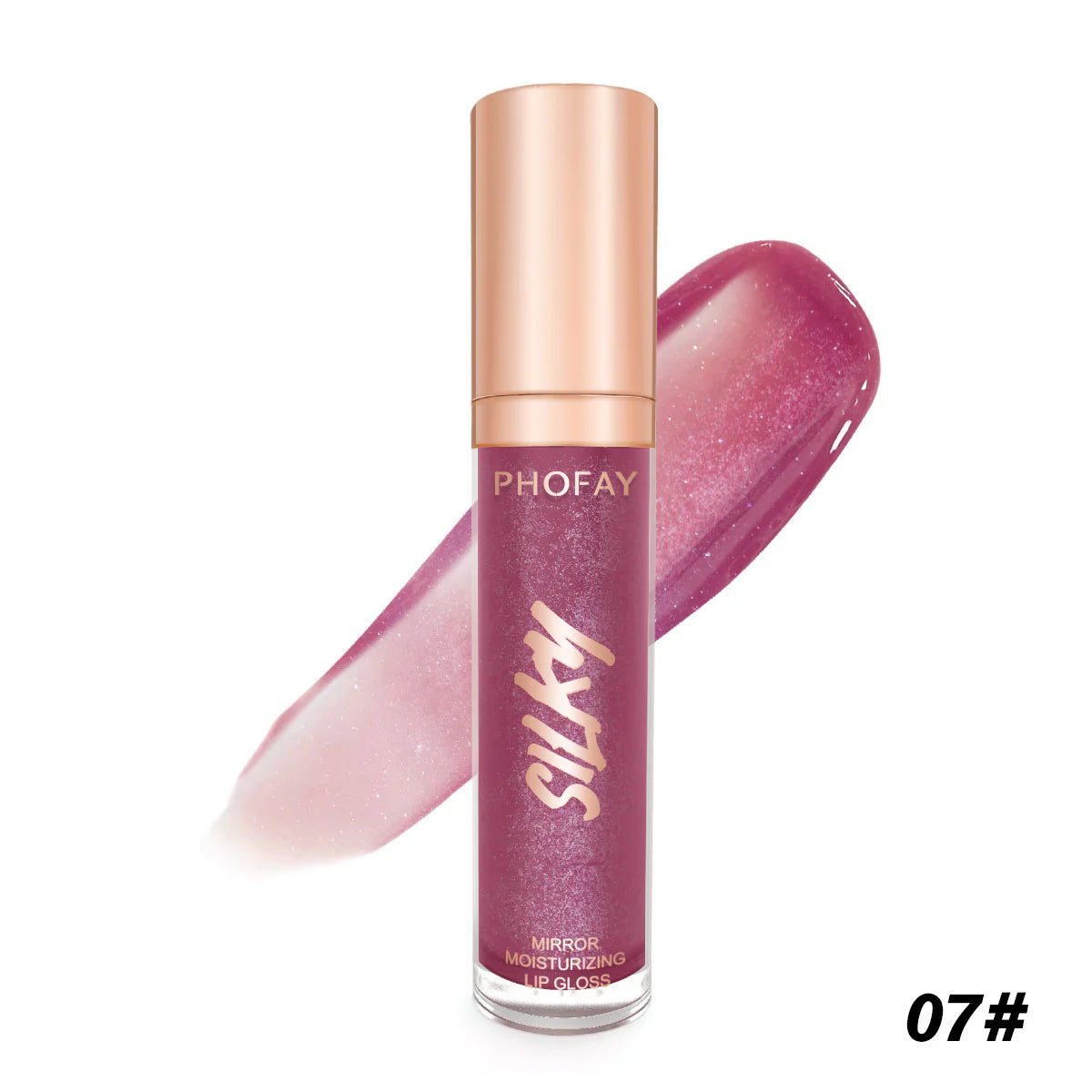PHOFAY Mirror Moisturizing Lip Gloss – Non-Sticky, High-Shine, 8 Colours
