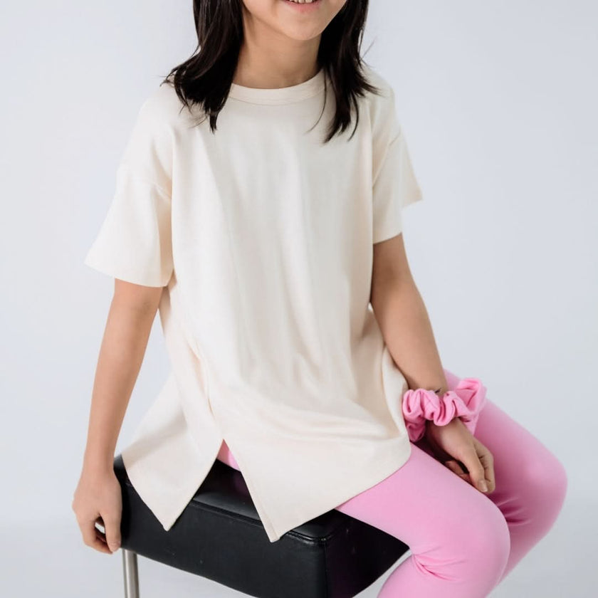 Youth Bamboo Oversized T-Shirt | Taffy Pink