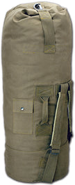 World Famous New Issue Duffle Bag with Padlock Ring Olive