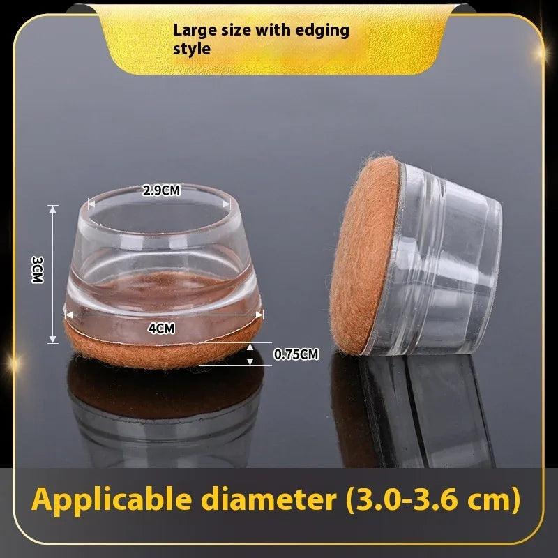 Quiet And Wear-resistant Non-slip Stool Booties Rubber Protective Sleeve
