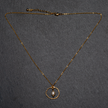 Simple Ring & Pearl Necklace In Gold Plate