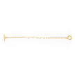 Delicate Pearl & Chain Bracelet In Gold Plate