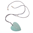 Tinted Wood Heart Necklace