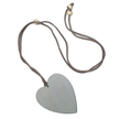 Tinted Wood Heart Necklace