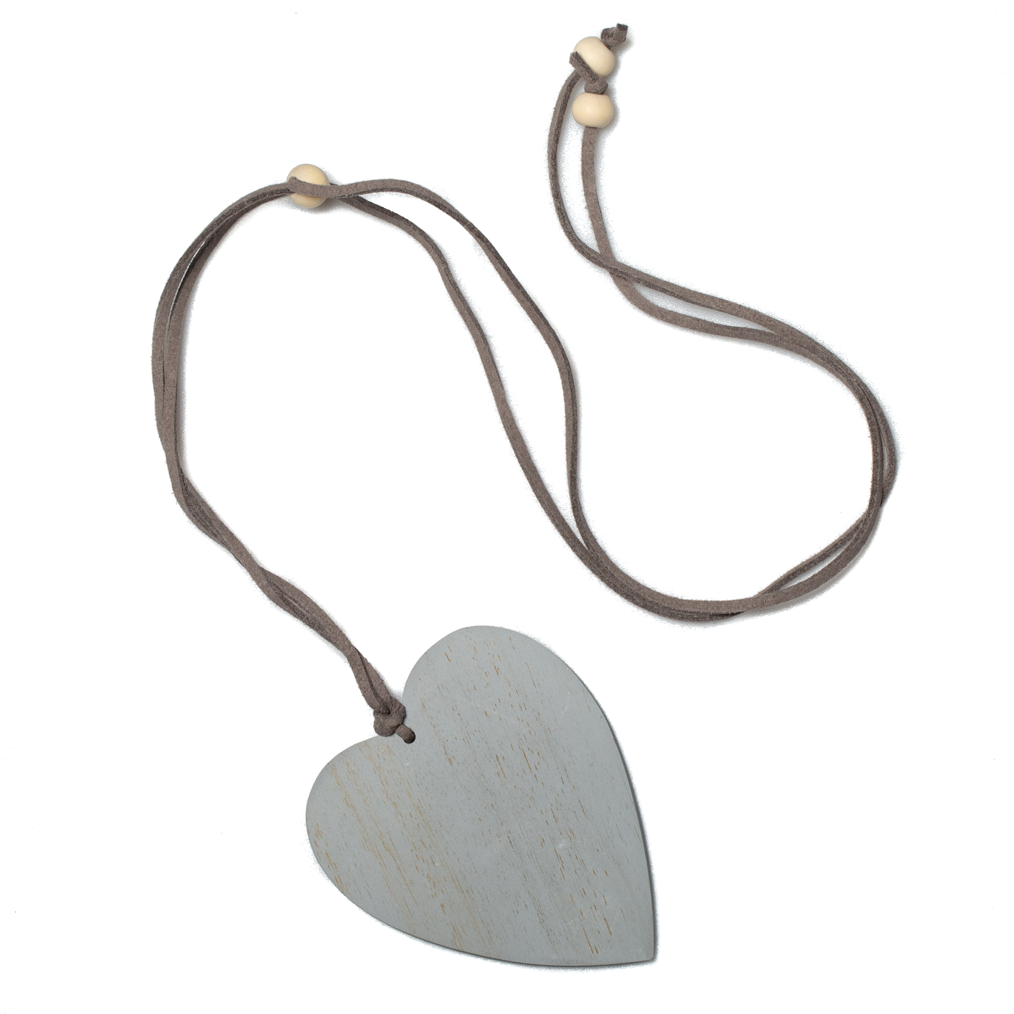 Tinted Wood Heart Necklace