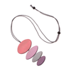 Four Part Oval wooden Pendant