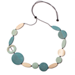 Long Mixed Shape Wooden Necklace