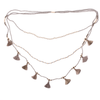 Triple Strand Tassel Necklace