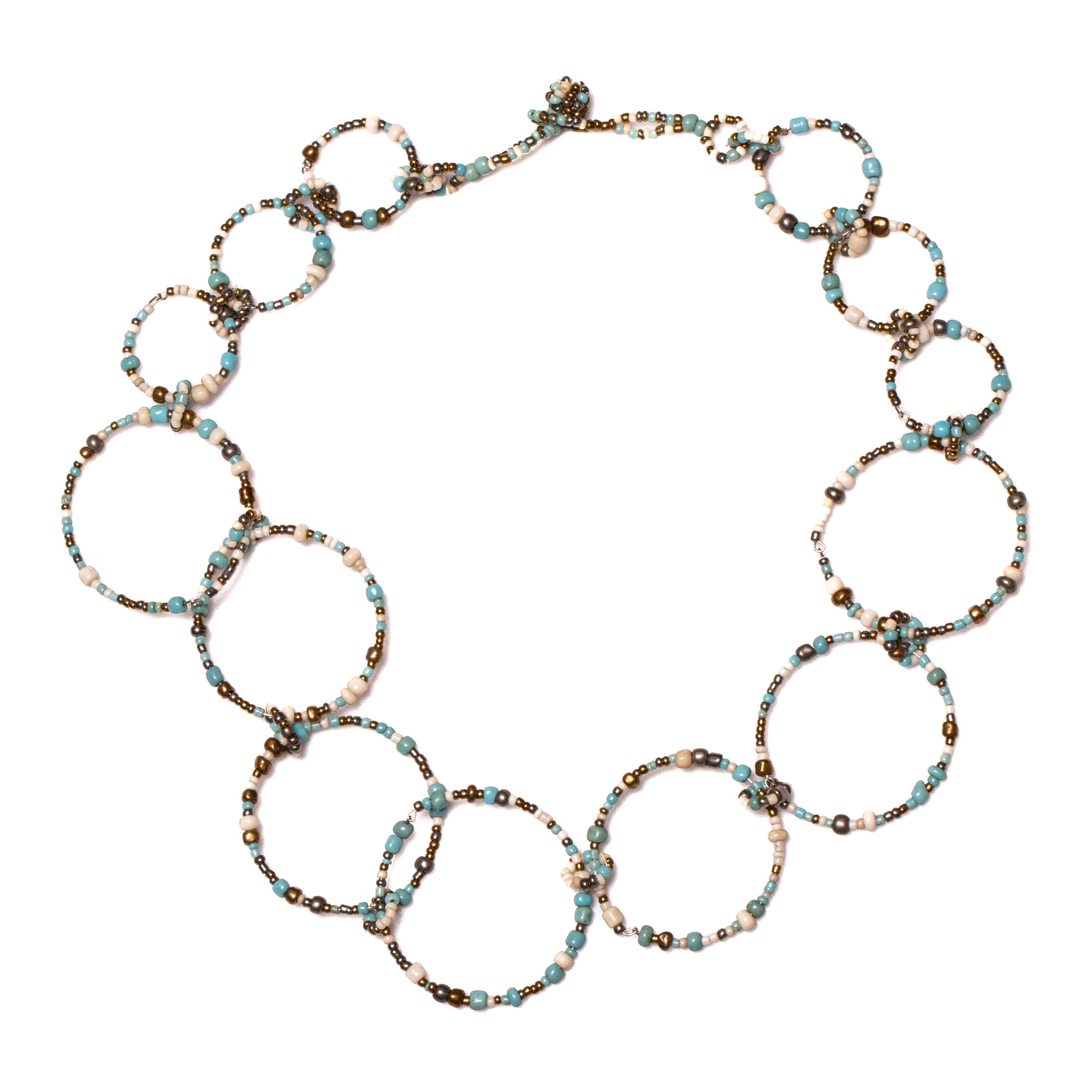 Beaded Hoop Necklace