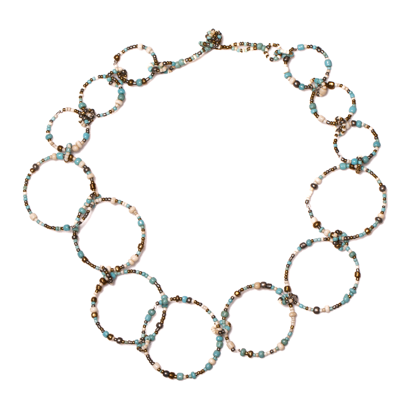 Beaded Hoop Necklace