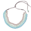 Triple Strand Resin Disc Necklace