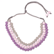 Triple Strand Resin Disc Necklace