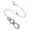 Tonal Triple Resin Hoop Pendant