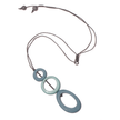 Tonal Triple Resin Hoop Pendant