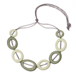 Tonal Resin Hoop Necklace