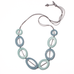 Tonal Resin Hoop Necklace