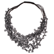 Multi Strand Fabric Necklace