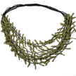 Multi Strand Knotted Fabric Necklace