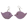 Wooden Bird Earring