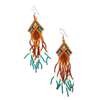 Beaded Aztec Style Earring