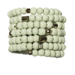 Chunky Wooden Bead Spiral Bracelet