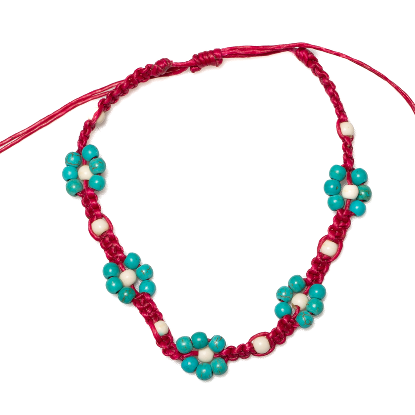 Flower Bead Anklet
