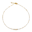 Triple Pearl & Bead Short Necklace