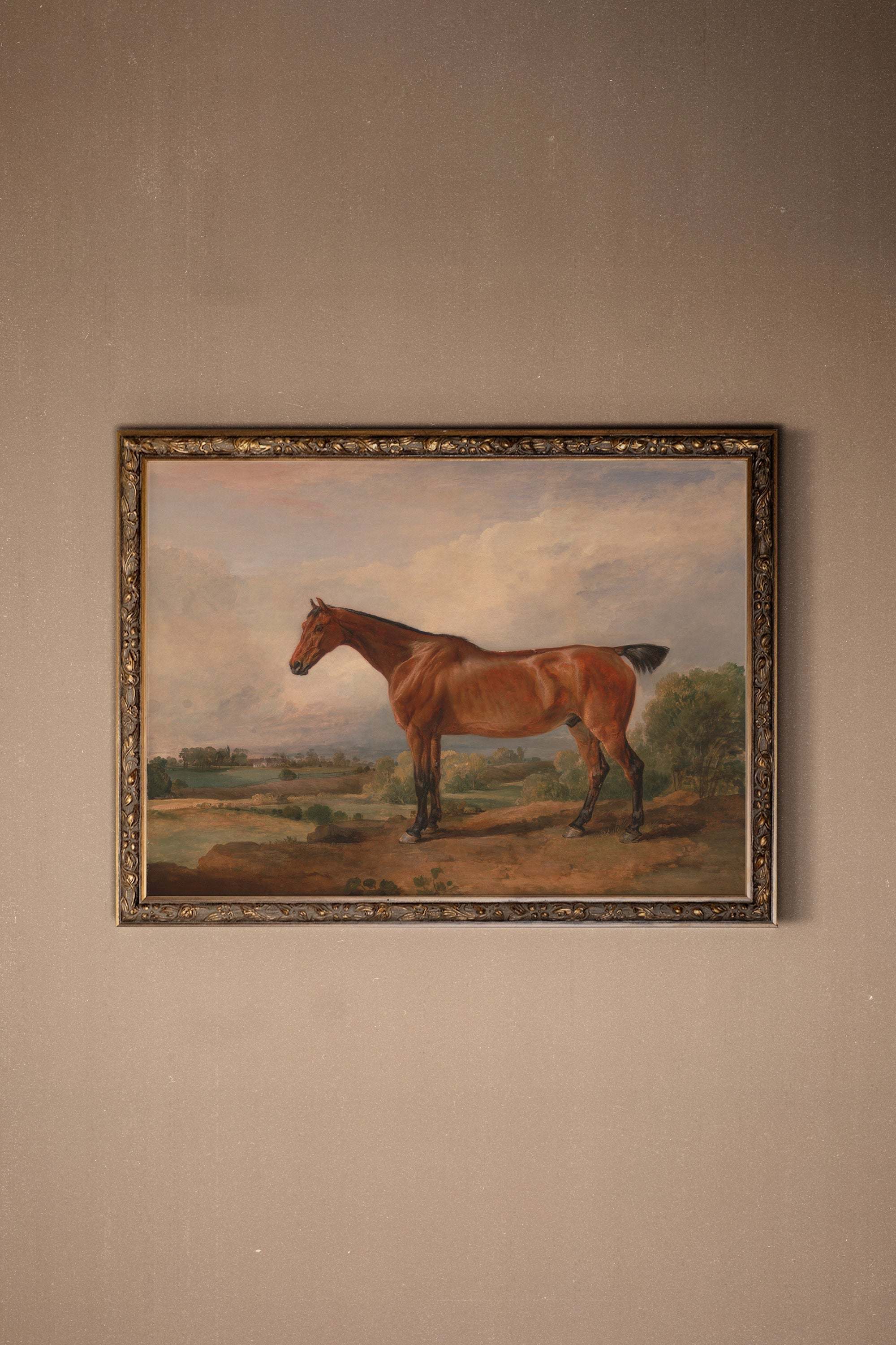 MAJESTÉ ÉQUESTRE, CADRE VINTAGE BRONZE