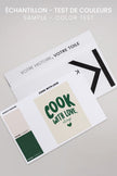 COOK WITH LOVE, Oeuvre sur toile étirée