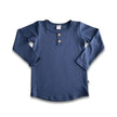 Kids' Bamboo Henley Long-Sleeve Shirt | Navy