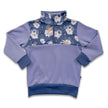 Youth Bamboo Fleece Half-Zip | Ash With Night Sky