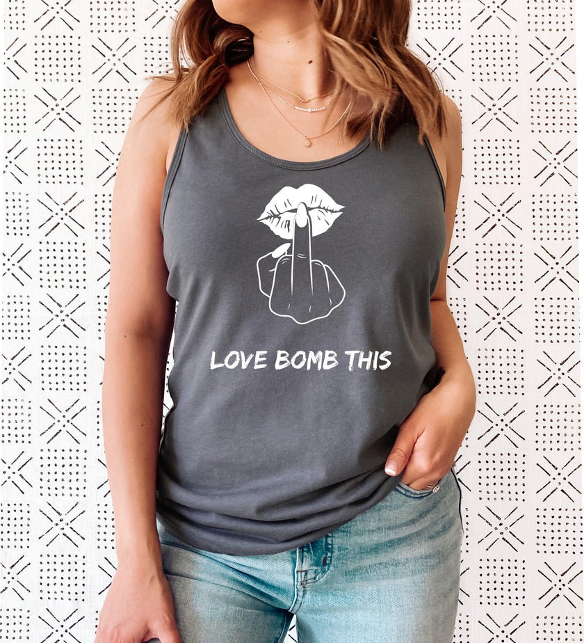 Love Bomb This Racerback Tank Top